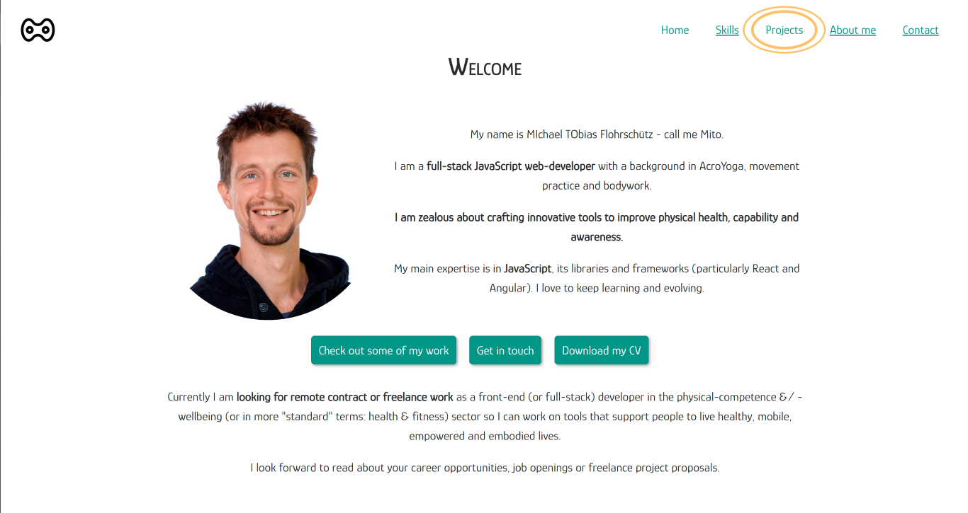 Portfolio screenshot.